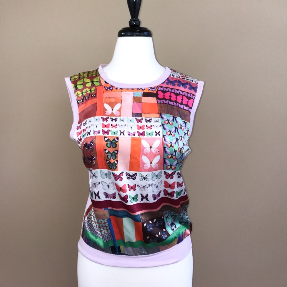 • Clover Canyon • Butterfly Knit Blouse Top Small
